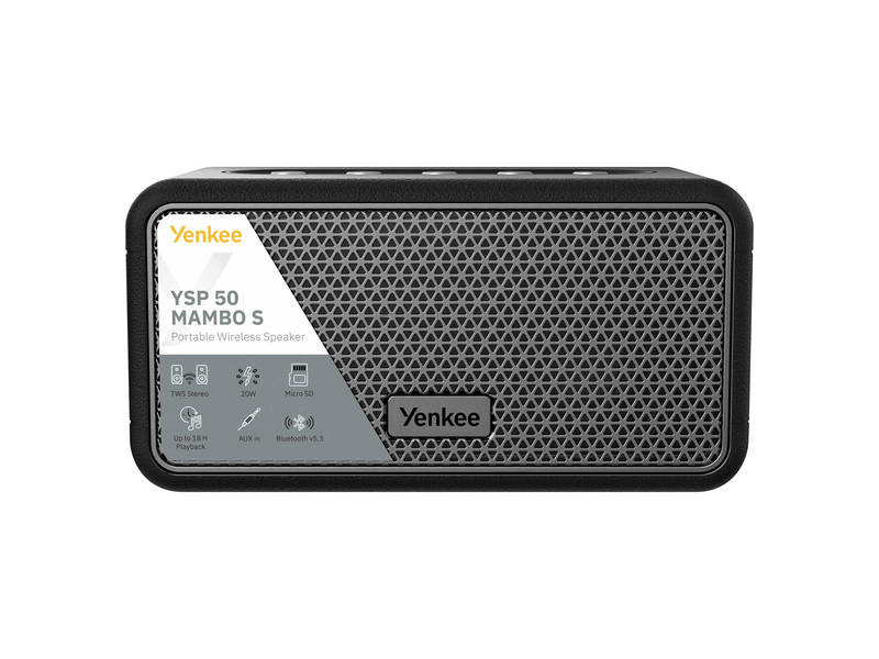 Yenkee YSP 50BK BT MAMBO Bluetooth hangszóró, fekete