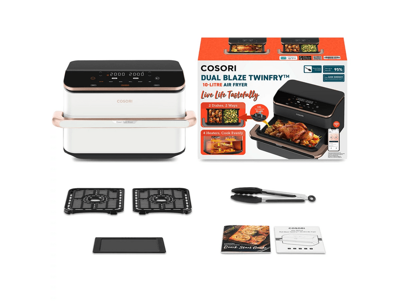 Cosori Dual Blaze TwinFry Airfryer (CAF-TF101S-WEUR-277A)