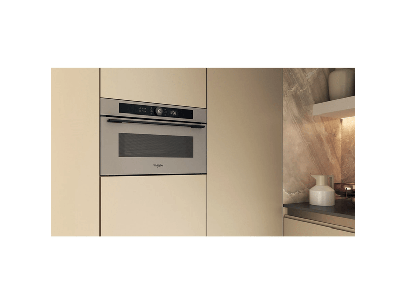 Whirlpool WOI5S8PM2SEA Beépíthető sütő + Whirlpool WMD54MBG Beépíthető mikrohullámú sütő, szatén