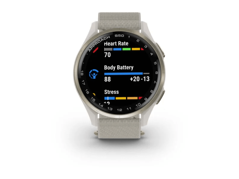 Garmin Approach S50 Okosóra, arany/krém (010-03010-01)