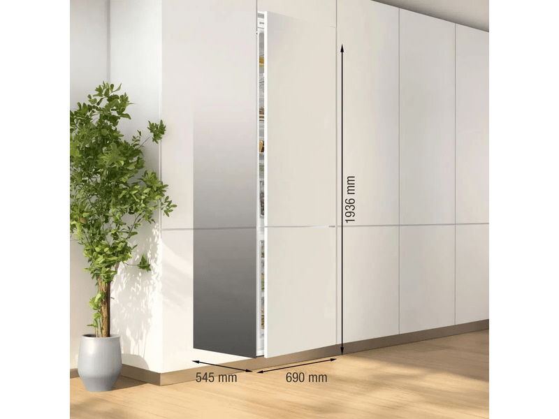 Gorenje NRKI619D61WFE Beépíthető kombinált hűtőszekrény