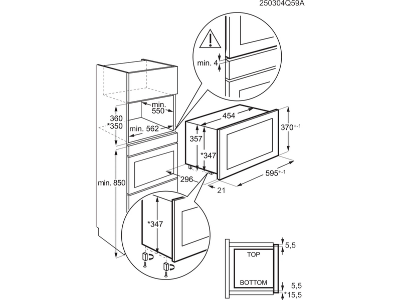 AEG Beépíthető mikrohullámú sütő