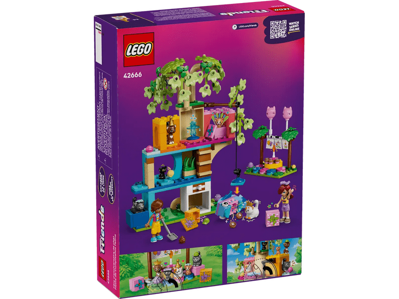LEGO® Friends Rođendanska zabava s mačićima i kućica na drvetu za mačke (42666)