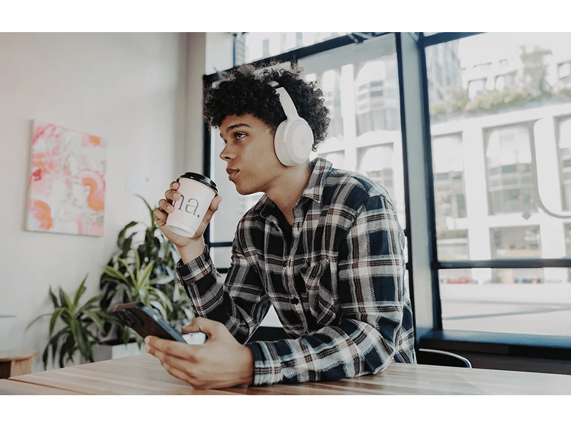 Edifier WH700NB Pro vezeték nélküli fejhallgató, bézs