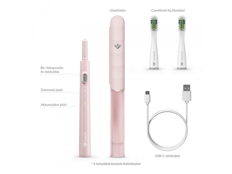 TrueLife SonicBrush Slim20 četkica za zube, ružičasta (ATMSLIM20PA)