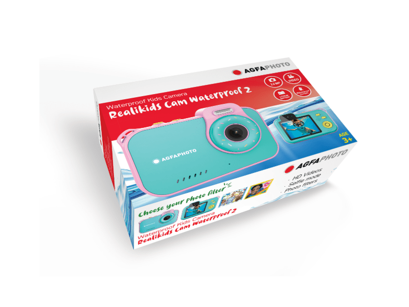 AgfaPhoto Realikids Cam Waterproof 2 Gyerekfényképezőgép (AG-ARKCW2BL)