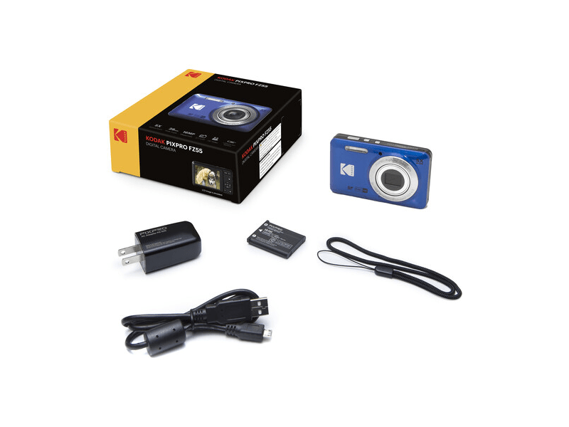 Kodak Pixpro FZ55 fényképezőgép, kék (KO-FZ55BL)