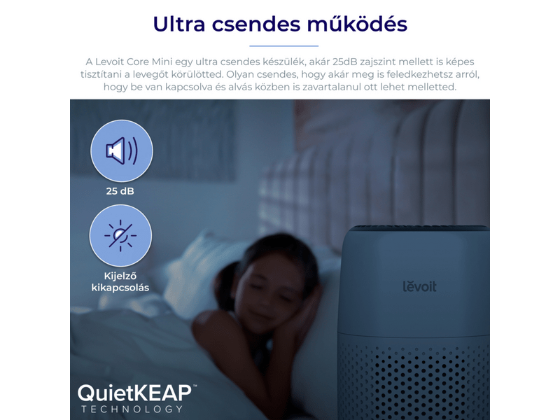 Levoit Core Mini Légtisztító és Illóolaj Diffúzor (LAP-C161-WEU)