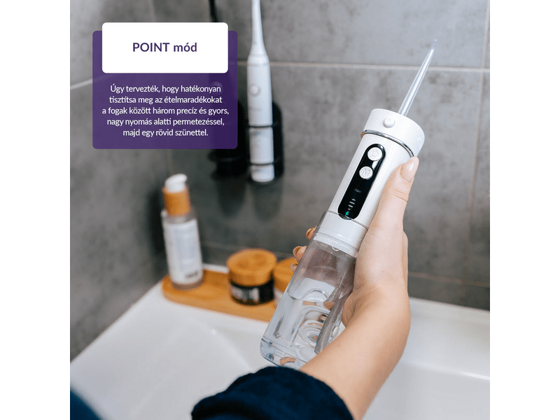 TrueLife AquaFloss Mini M50 szájzuhany, fehér