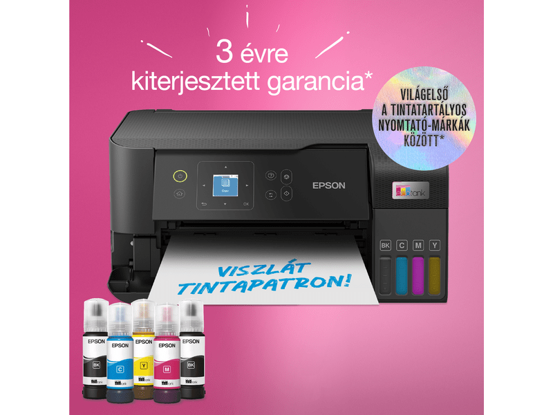 Epson L3560 színes MFP, WiFi, 6600/5900 oldal tintával