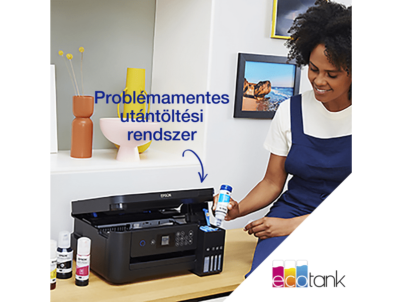 Epson L4260 színes MFP, DUPLEX, 14 000/5200 oldal tintával