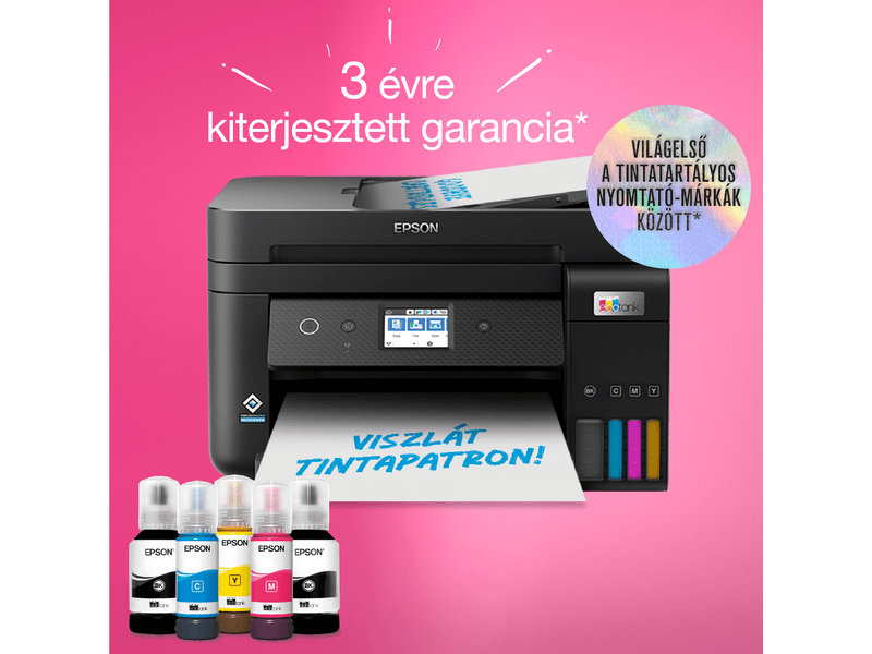 Epson L6290 színes MFP, DUPLEX, 14 000/5200 oldal tintával