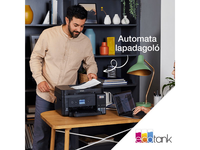 Epson L6290 színes MFP, DUPLEX, 14 000/5200 oldal tintával