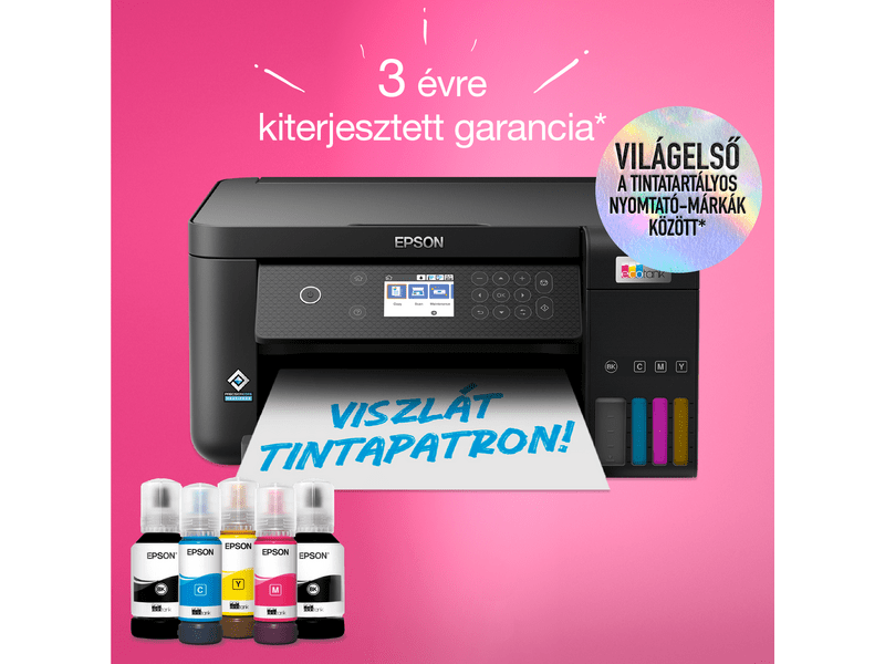 Epson L6260 színes MFP, DUPLEX, 14 000/5200 oldal tintával