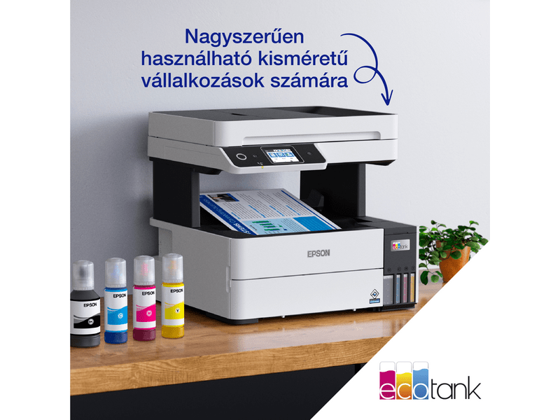 Epson L6490 színes MFP, DUPLEX, 13 000/5200 oldal tintával