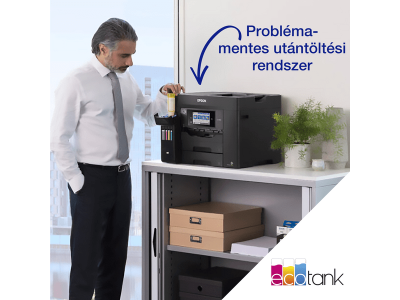 Epson L6570 színes MFP, Duplex, 8100/6500 oldal tintával