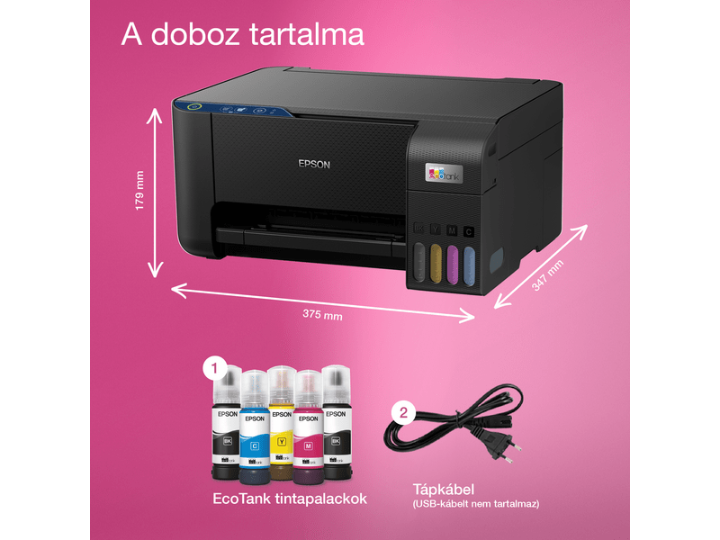 Epson L3231 színes MFP, USB, 8100/6500 oldal tintával