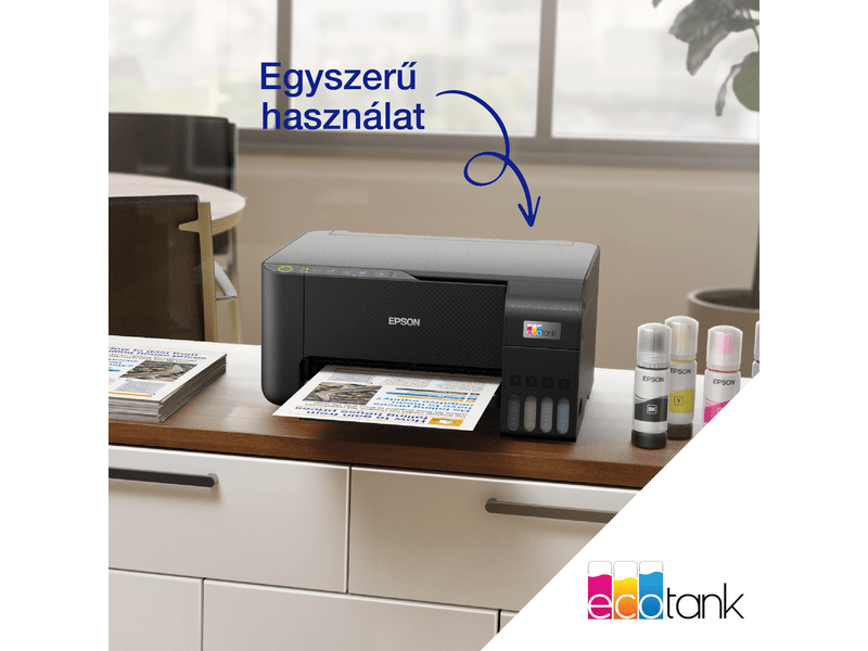 Epson L3270 Színes MFP, WiFi/USB, 8100/6500 oldal tintával