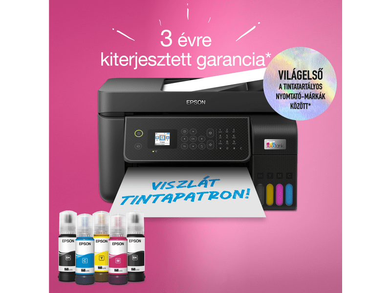 Epson L5310 színes MFP, WiFi/LAN, 8100/6500 oldal tintával