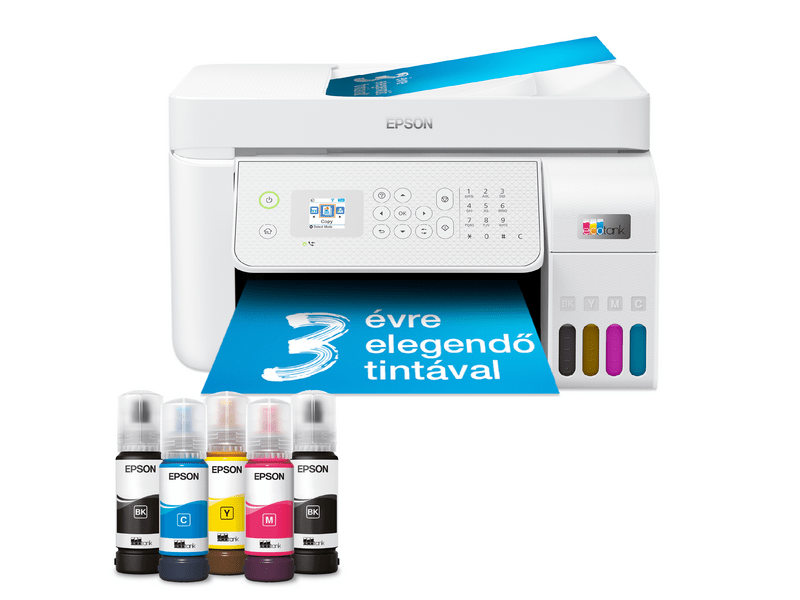 Epson L5316 színes MFP, WiFi/LAN, 8100/6500 oldal tintával