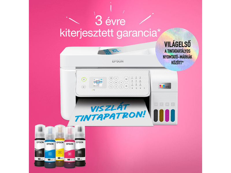 Epson L5316 színes MFP, WiFi/LAN, 8100/6500 oldal tintával