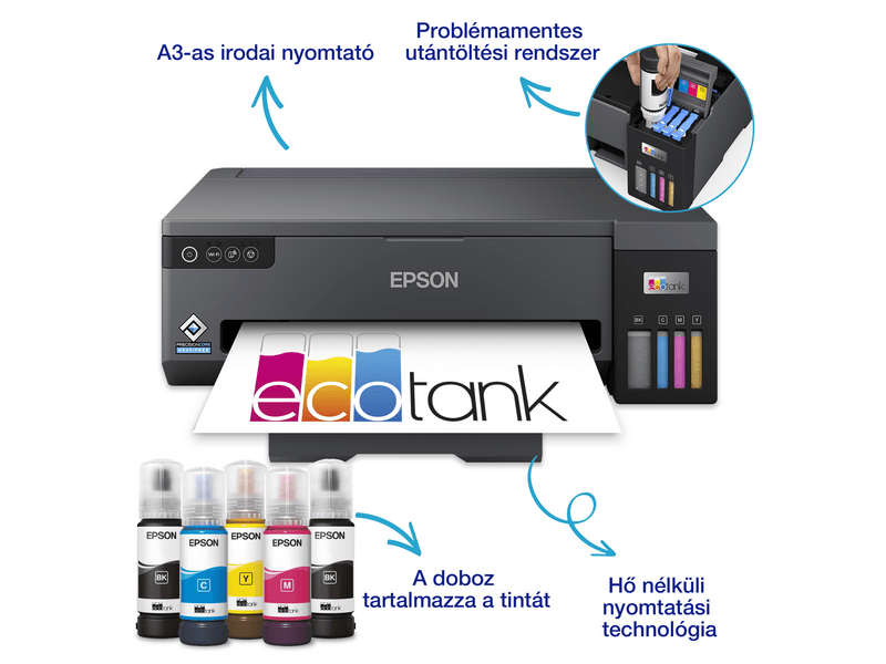 Epson L11050 A3 színes nyomtató, 6400/5600 oldal tintával
