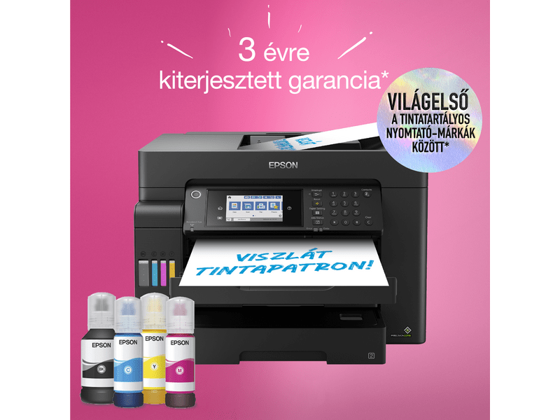 Epson L15150 A3 színes MFP DUPLEX 4500/2800 oldal tintával