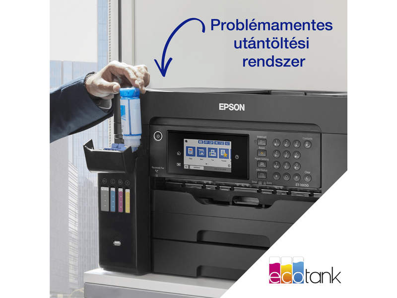 Epson L15150 A3 színes MFP DUPLEX 4500/2800 oldal tintával