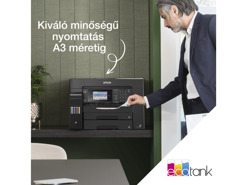 Epson L15150 A3 színes MFP DUPLEX 4500/2800 oldal tintával