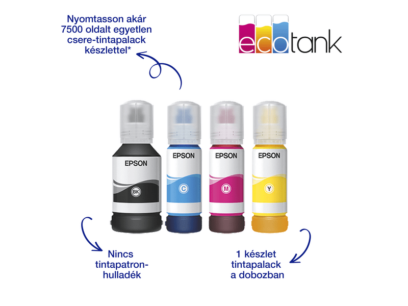 Epson L6580 színes MFP, Duplex, 8100/6500 oldal tintával