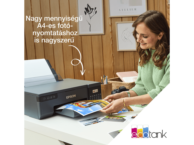 Epson L8050 fotónyomtató 1500 fotóra elegendő tintával