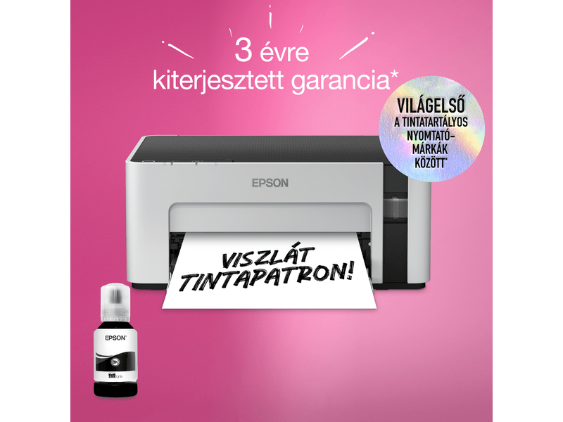 Epson M1100 mono nyomtató USB, 5000 oldal tintával