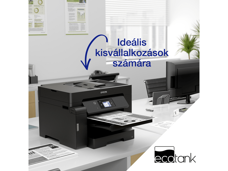 Epson M15140 A3 mono MFP, DUPLEX, WiFi, 4500 oldal tintával