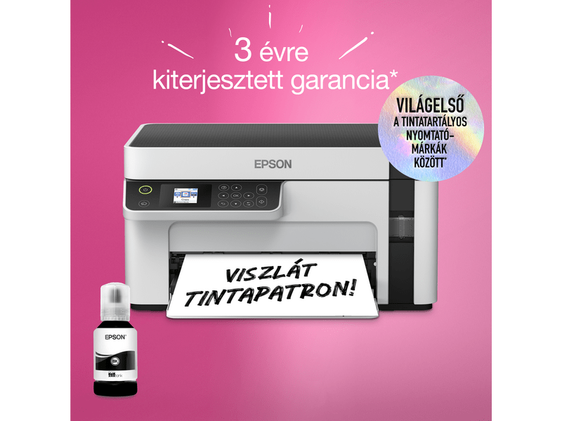 Epson M2120 mono MFP, WiFi, 5000 oldal tintával