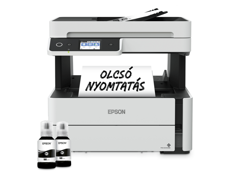 Epson M3180 mono MFP, Duplex, WiFi, 11 000 oldal tintával