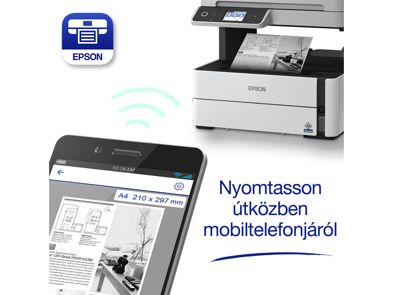 Epson M3170 mono MFP DUPLEX WiFi 11 000 oldal tintával
