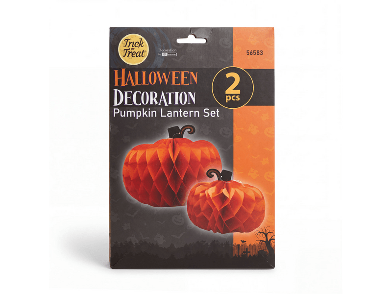 Home 56583 Halloween-i dekoráció - tök lampion, 2 db
