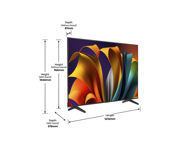 75A6N 4K UHD Smart LED TV