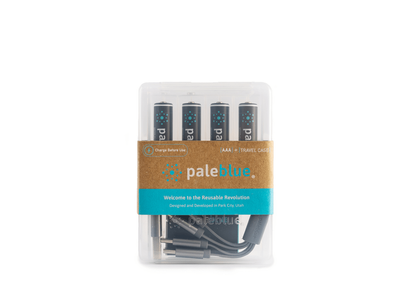 Paleblue USB-C újratölthető akkumulátor, 4xAAA