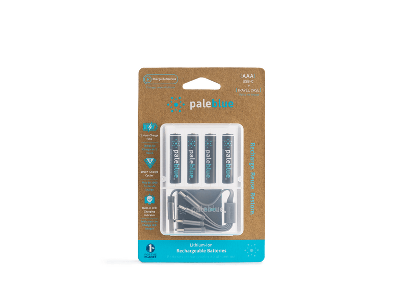 Paleblue USB-C punjiva baterija, 4xAAA