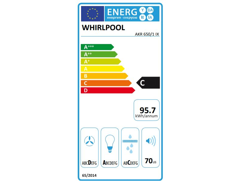 Whirlpool AKR 650/1 IX Ugradbena napa