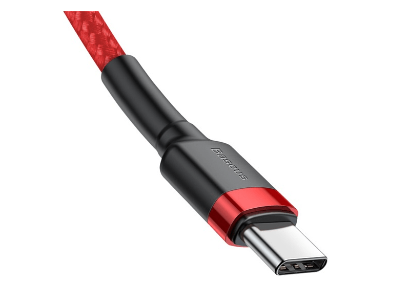 Baseus USB Type-C Gyorstöltő adatkábel 2m, piros (CATKLFH09)