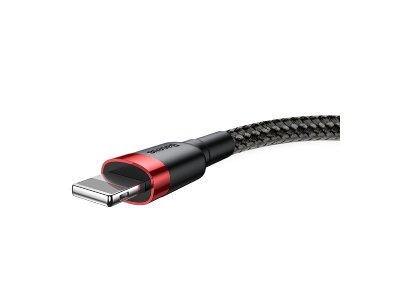 Baseus USB Type-A/Lightning töltőkábel 2m, piros/fekete (CALKLFC19)