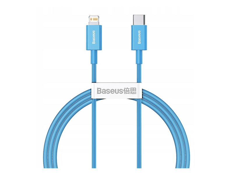 Baseus Superior Series USB Type-C – Lightning gyorstöltő adatkábel 1m, kék