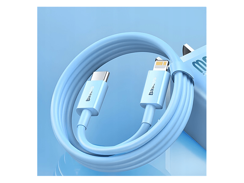 Baseus Superior Series USB Type-C – Lightning gyorstöltő adatkábel 1m, kék