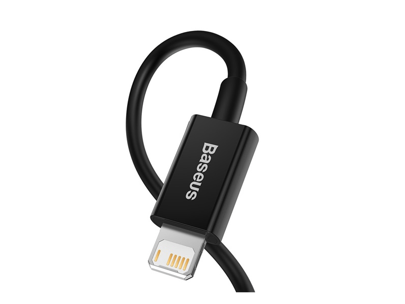 Baseus USB Type-A – Lightning gyorstöltő adatkábel 1m, fekete (CALYSA01)
