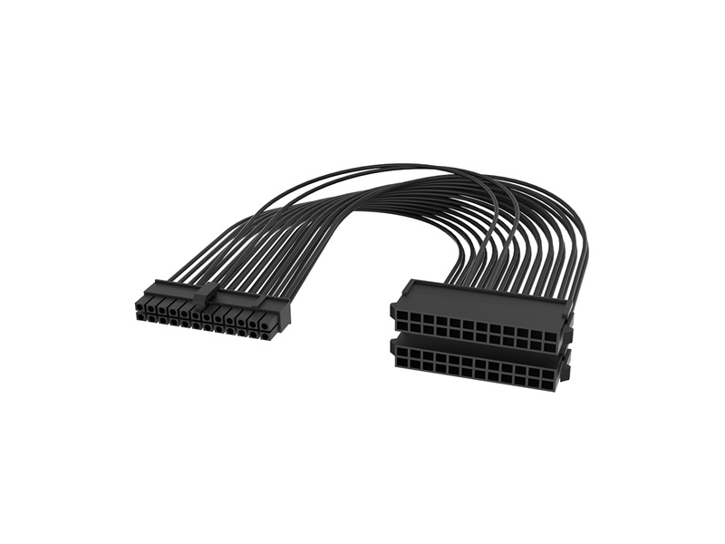 ADA Akasa ATX 24P Male to Dual ATX 24P Female - Tápkábel - 2 Pack - AK-CBPW25-KT02