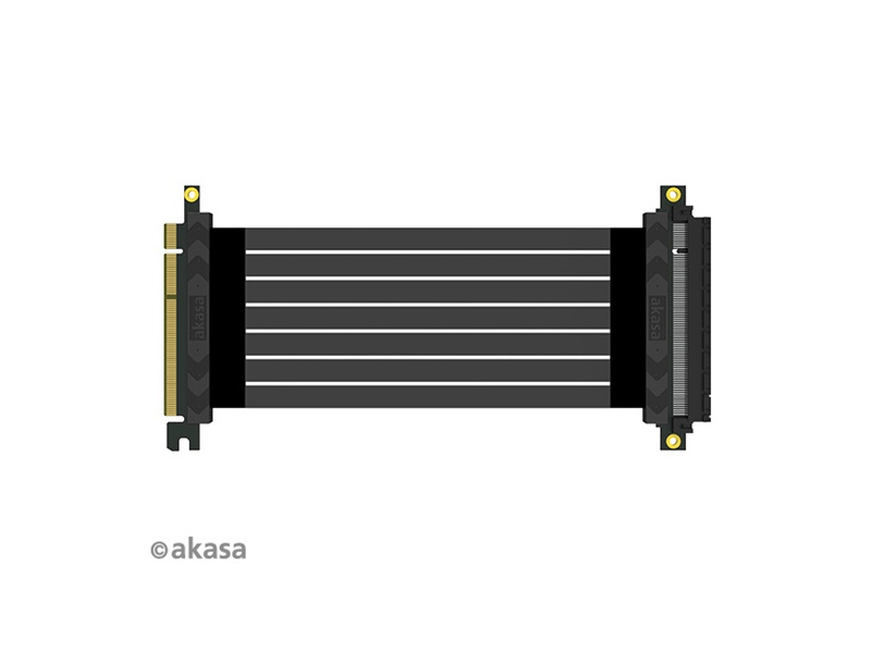 ADA Akasa RISER BLACK X2 Mark IV Premium PCIe 4.0 x16 riser cable - 20cm