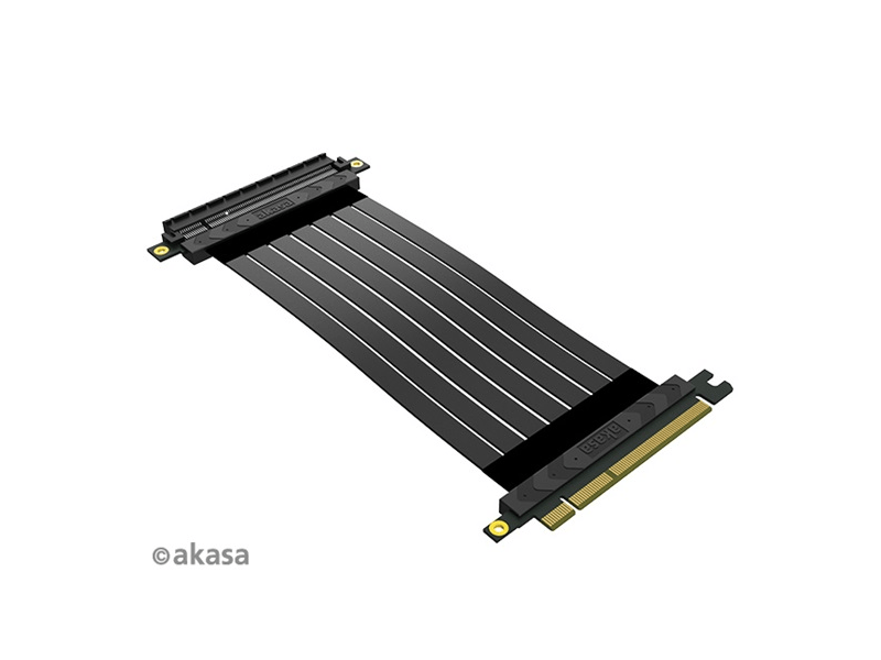 ADA Akasa RISER BLACK X2 Mark IV Premium PCIe 4.0 x16 riser cable - 20cm