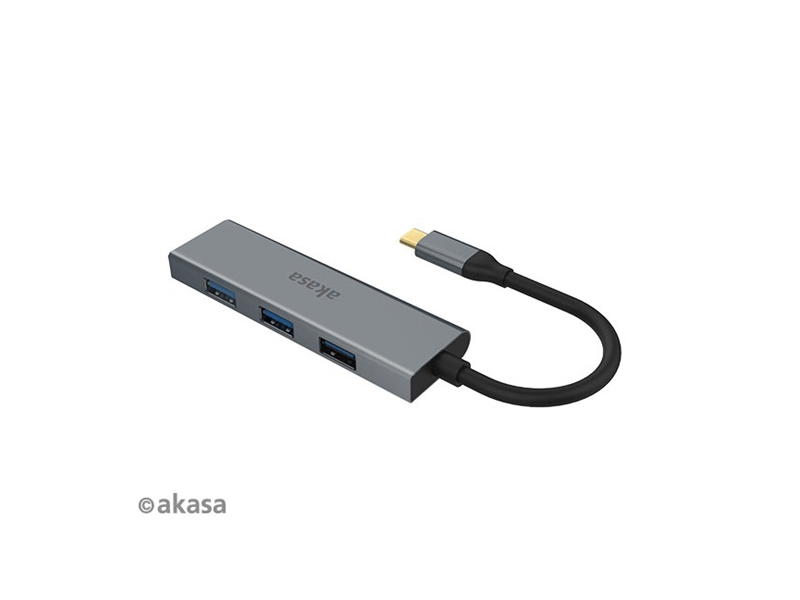 Akasa AK-CBCA25-18BK USB Type-C - 4 x USB 3.0 adapter